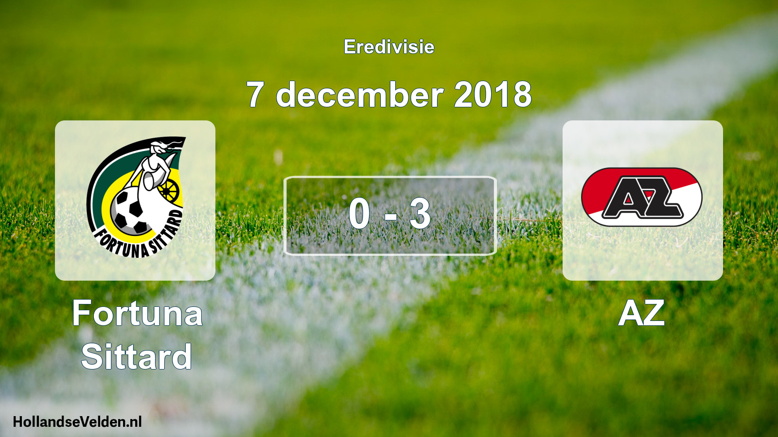 Total number of matches played: Fortuna Sittard - AZ 0 - 3 (7 December 2018)