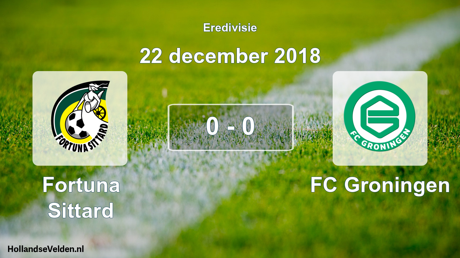 Total number of matches played: Fortuna Sittard - FC Groningen 0 - 0 (22 December 2018)