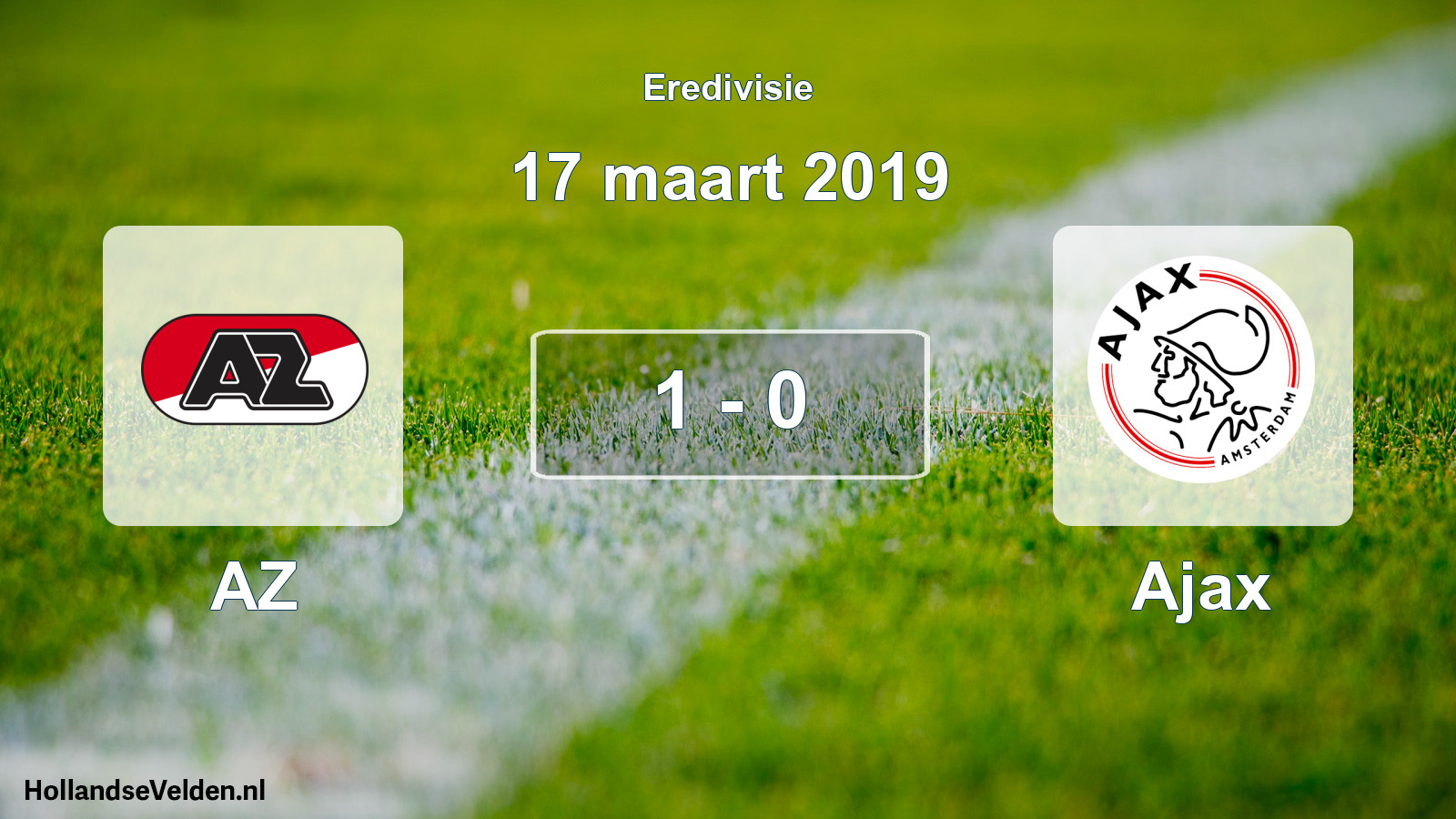 Total number of matches played: AZ - Ajax 1 - 0 (17 March 2019)