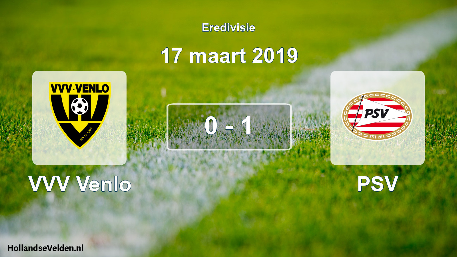Total number of matches played: VVV Venlo - PSV 0 - 1 (17 March 2019)