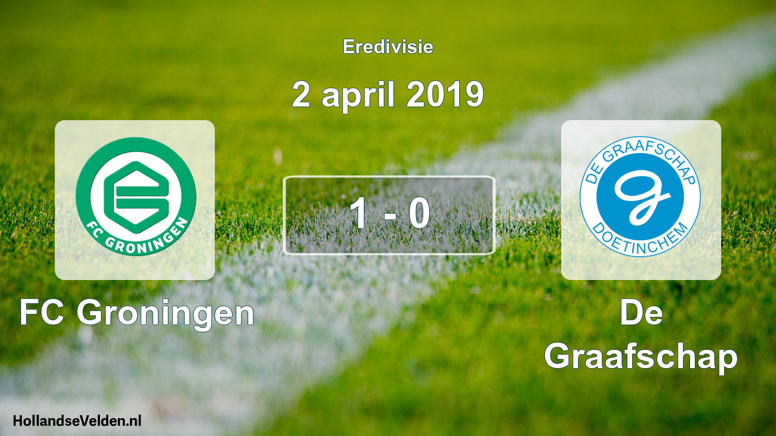 Total number of matches played: FC Groningen - De Graafschap 1 - 0 (2 April 2019)