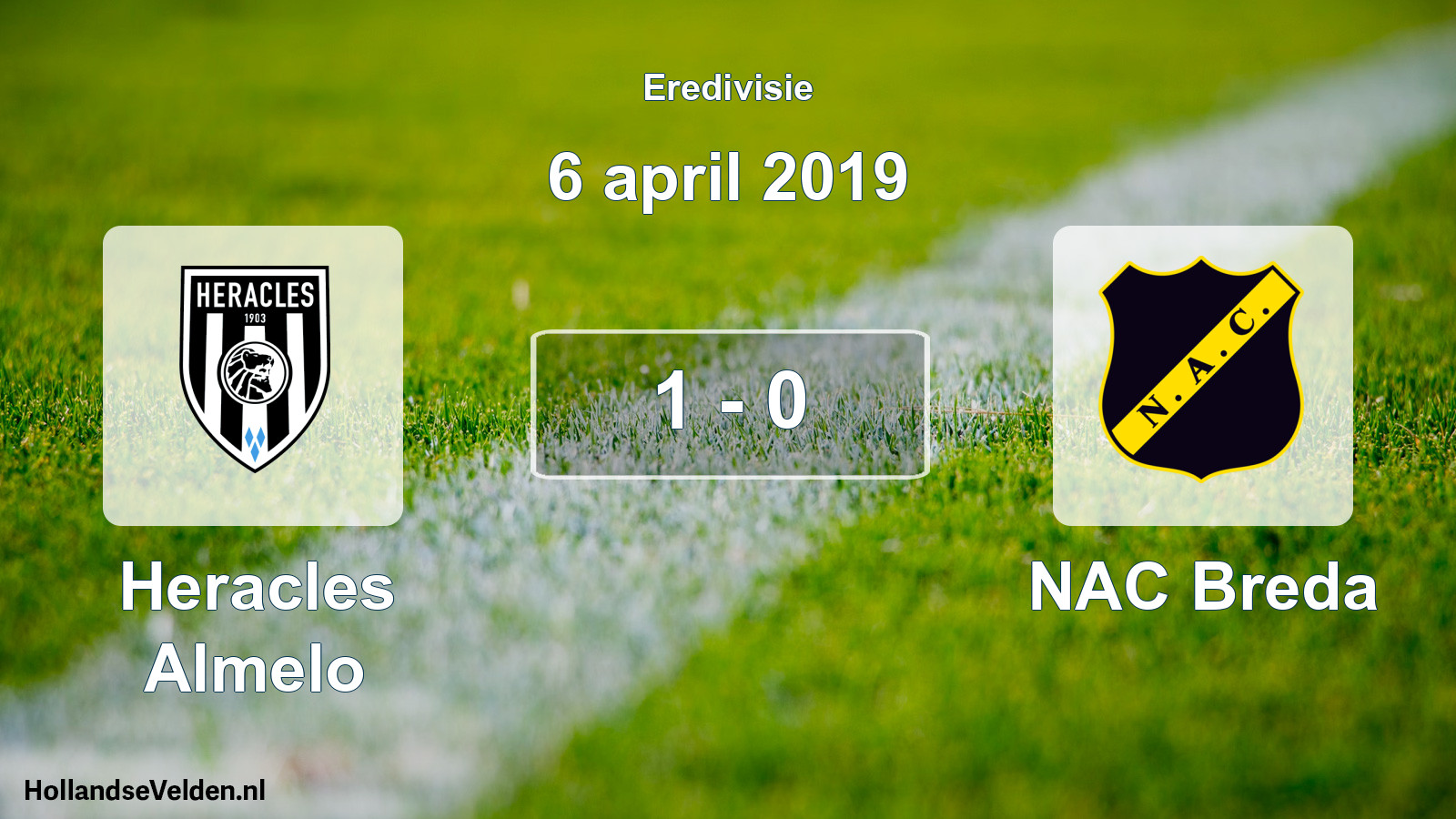 Total number of matches played: Heracles Almelo - NAC Breda 1 - 0 (6 April 2019)