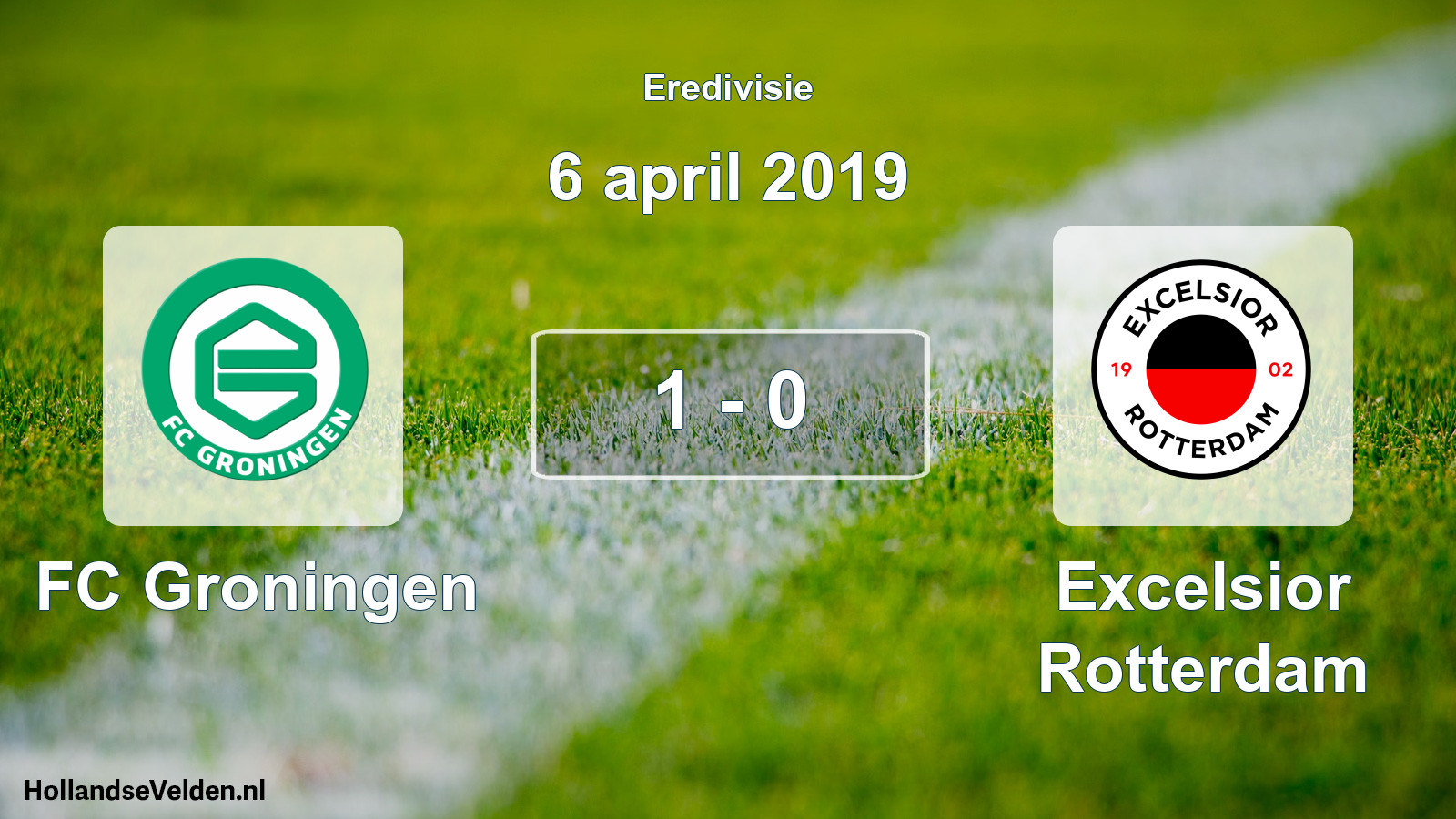 Total number of matches played: FC Groningen - Excelsior Rotterdam 1 - 0 (6 April 2019)