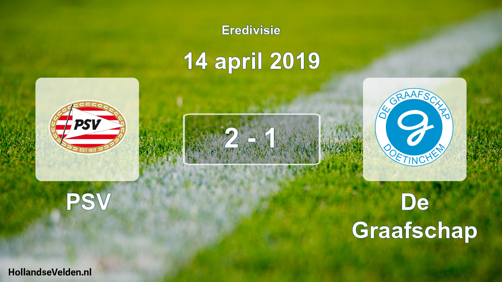 Total number of matches played: PSV - De Graafschap 2 - 1 (14 April 2019)