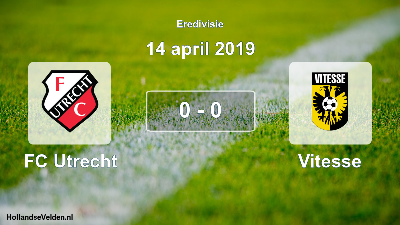 Total number of matches played: FC Utrecht - Vitesse 0 - 0 (14 April 2019)