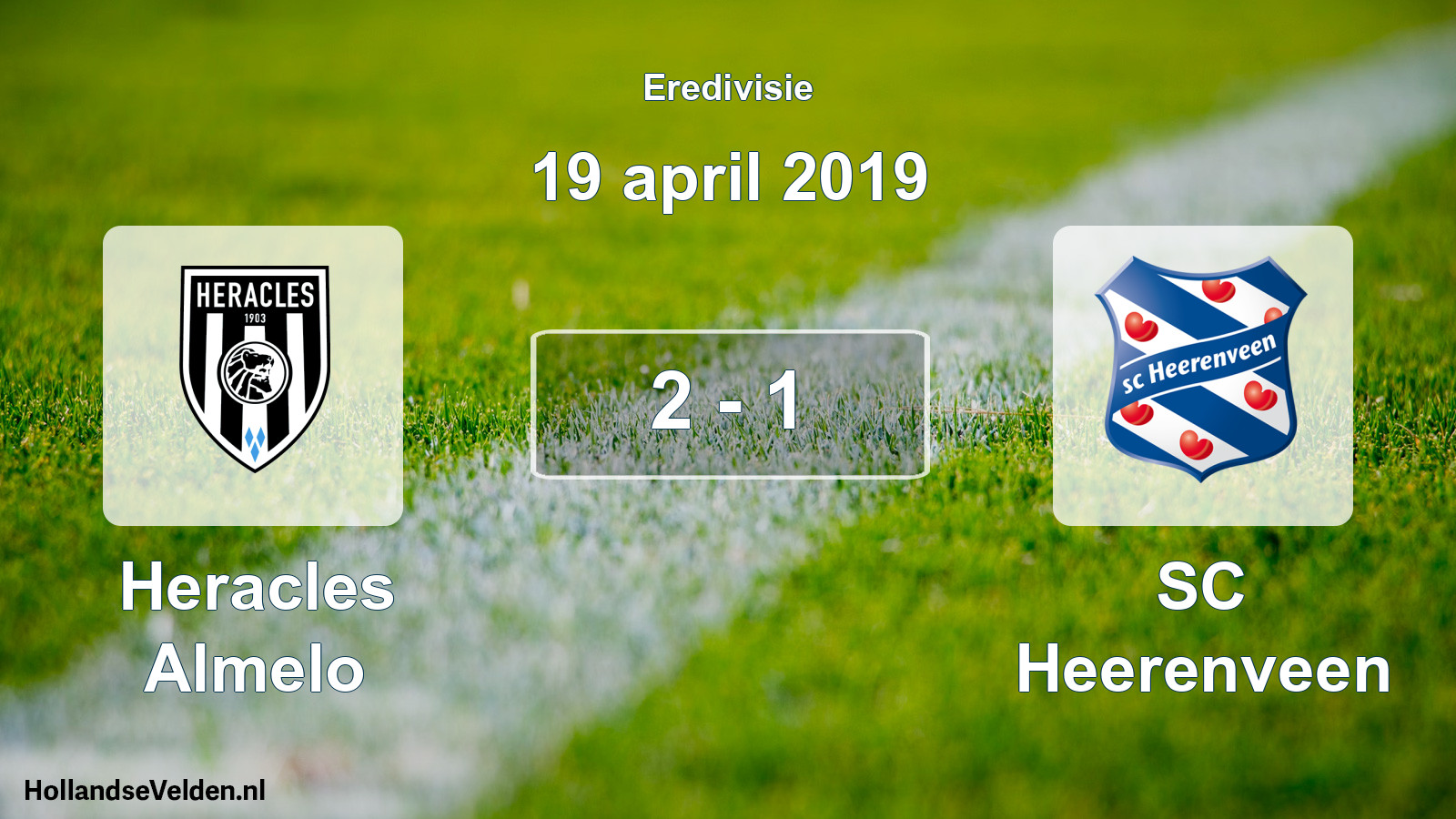 Total number of matches played: Heracles Almelo - SC Heerenveen 2 - 1 (19 April 2019)