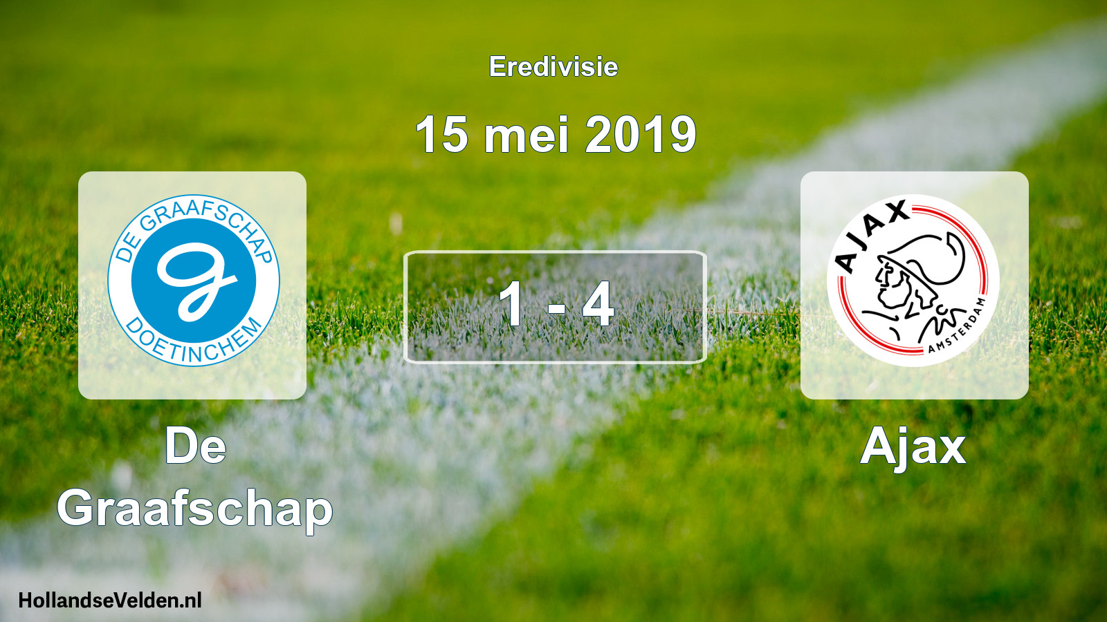 Total number of matches played: De Graafschap - Ajax 1 - 4 (15 May 2019)