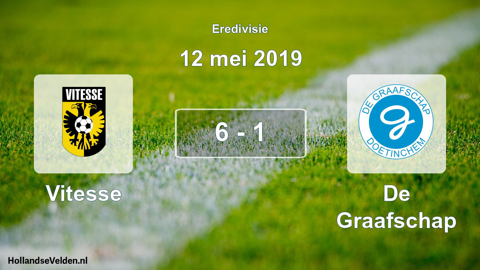 Total number of matches played: Vitesse - De Graafschap 6 - 1 (12 May 2019)