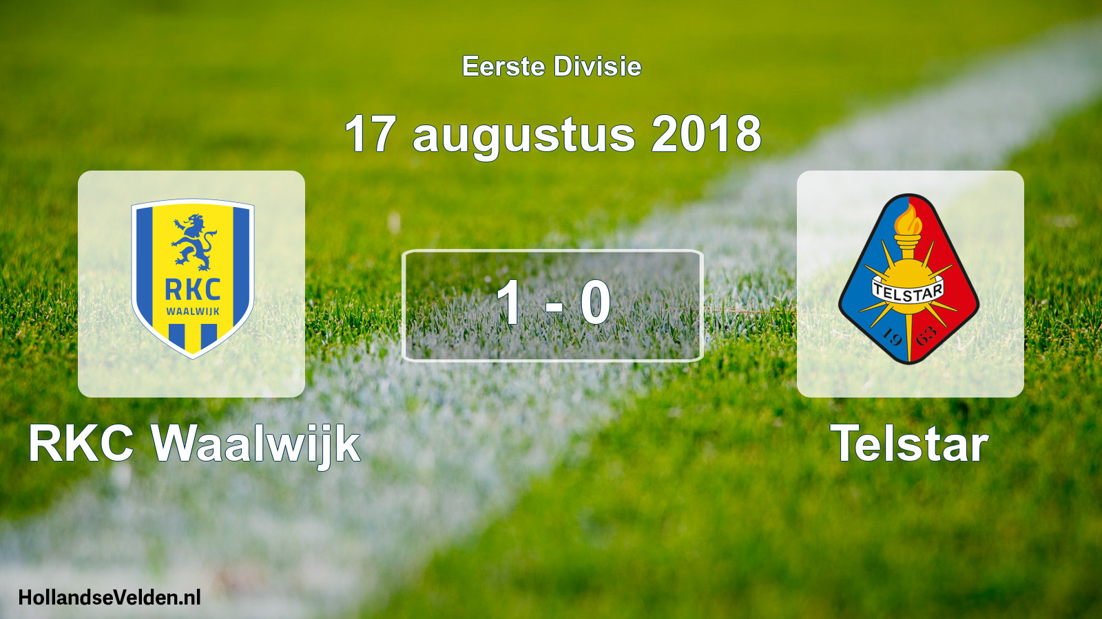 Total number of matches played: RKC Waalwijk - Telstar 1 - 0 (17 August 2018)