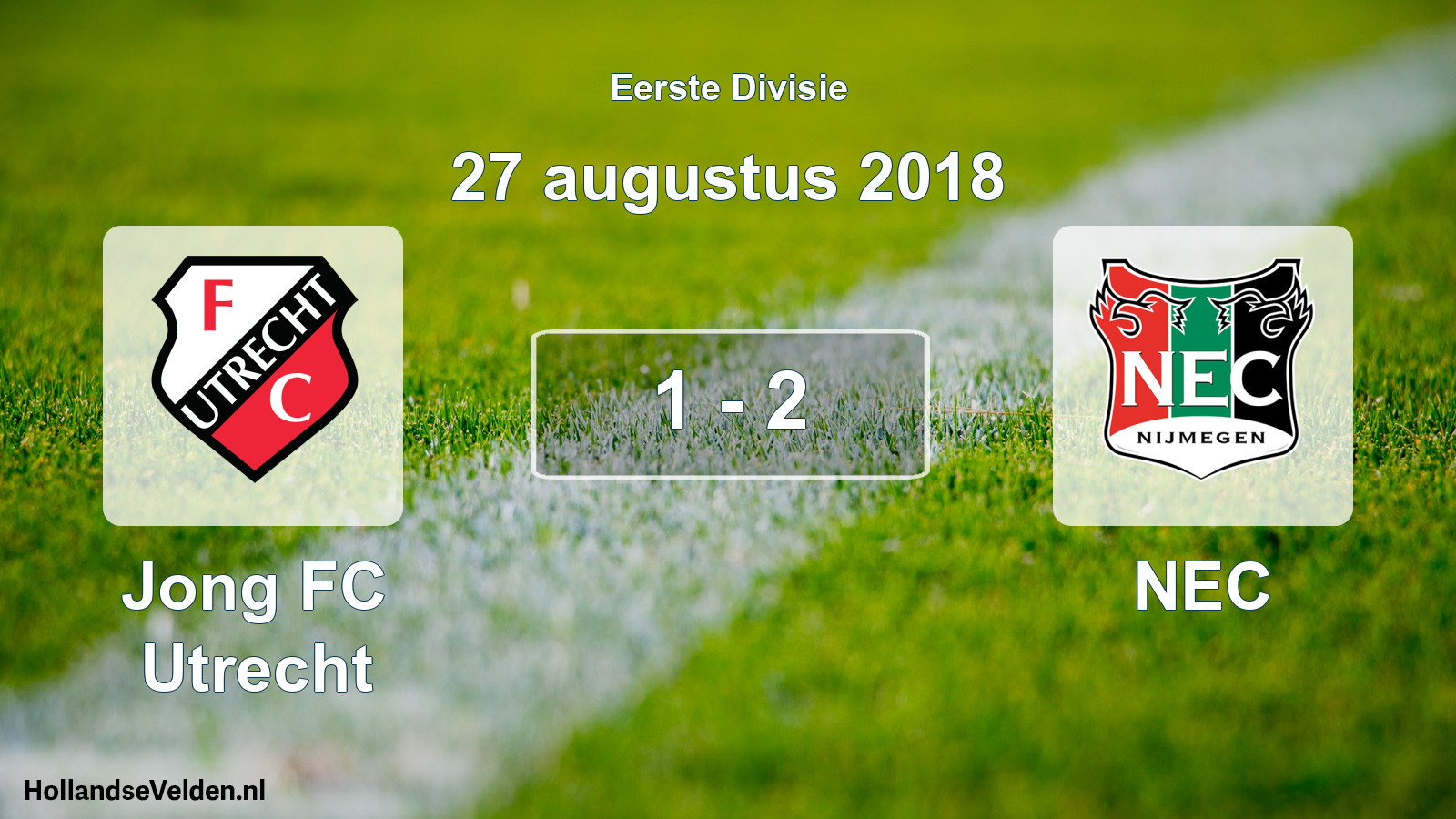 Total number of matches played: Jong FC Utrecht - NEC 1 - 2 (27 August 2018)