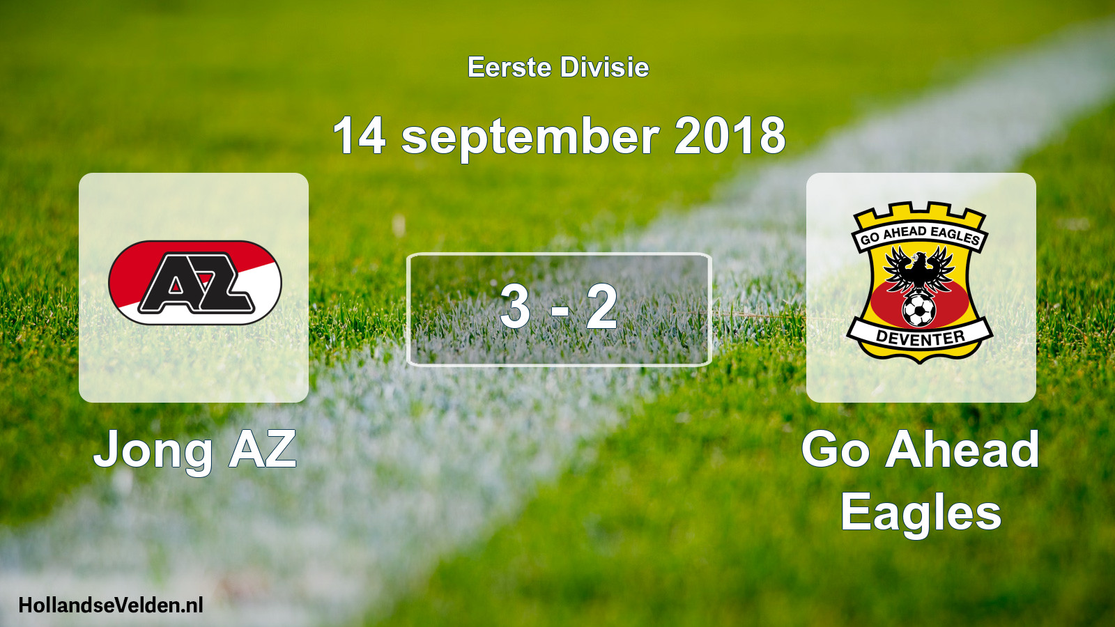 Total number of matches played: Jong AZ - Go Ahead Eagles 3 - 2 (14 September 2018)