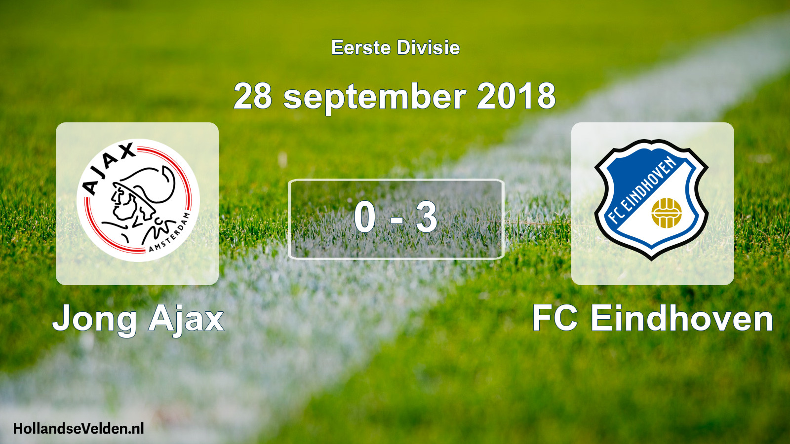 Total number of matches played: Jong Ajax - FC Eindhoven 0 - 3 (28 September 2018)