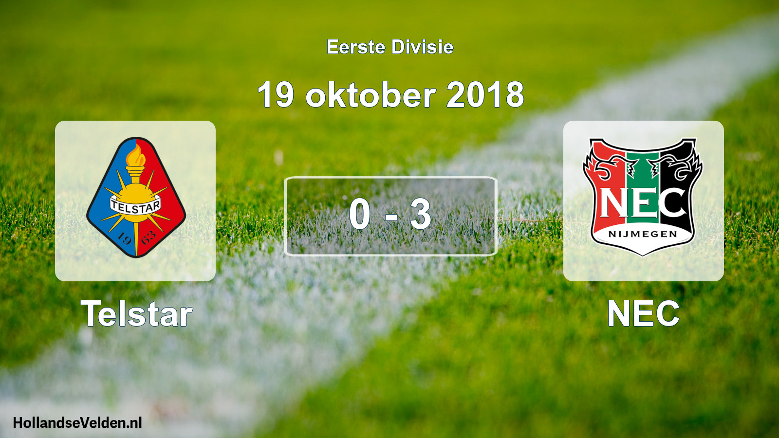 Total number of matches played: Telstar - NEC 0 - 3 (19 October 2018)