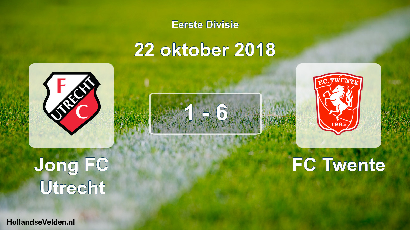 Total number of matches played: Jong FC Utrecht - FC Twente 1 - 6 (22 October 2018)