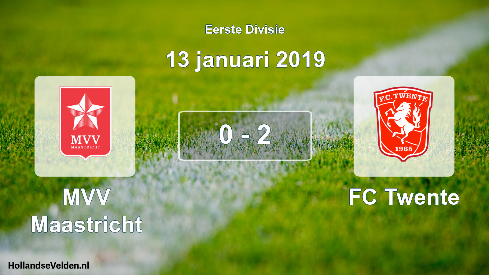 Total number of matches played: MVV Maastricht - FC Twente 0 - 2 (13 January 2019)