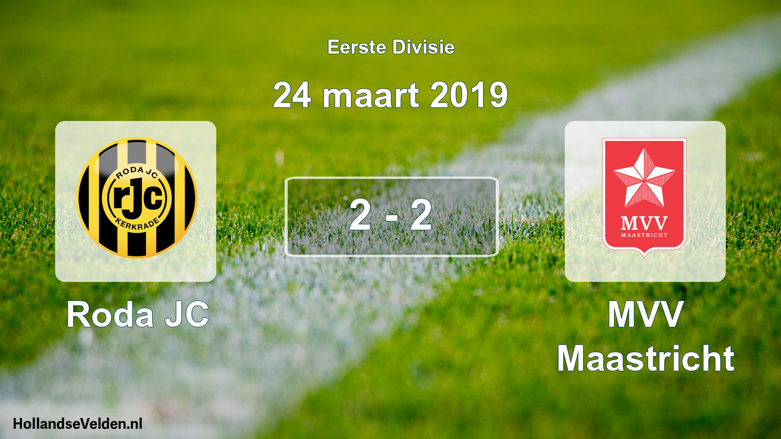 Total number of matches played: Roda JC - MVV Maastricht 2 - 2 (24 March 2019)