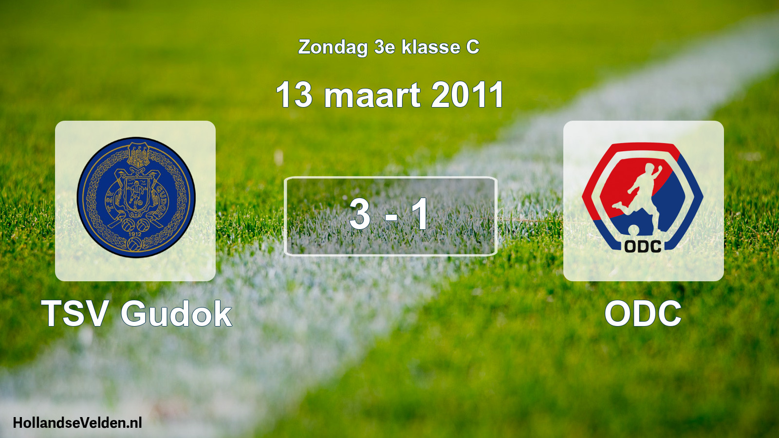 Total number of matches played: TSV Gudok - ODC 3 - 1 (13 March 2011)