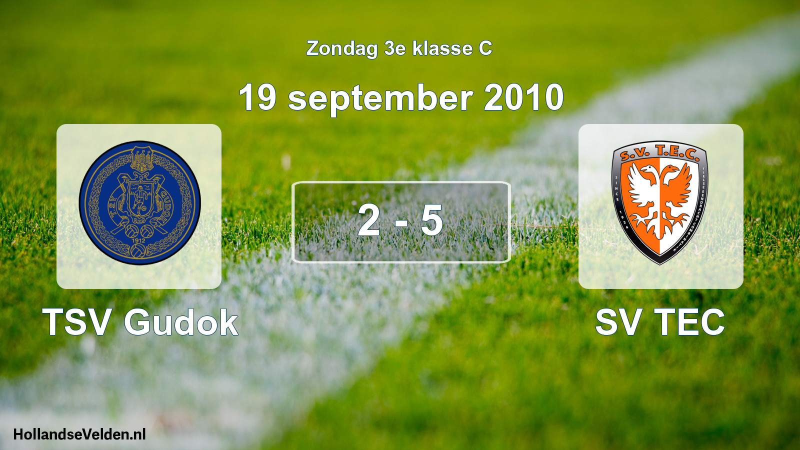Total number of matches played: TSV Gudok - SV TEC 2 - 5 (19 September 2010)