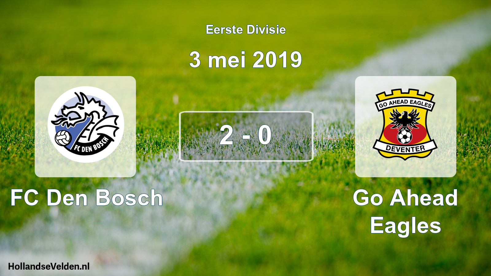 Total number of matches played: FC Den Bosch - Go Ahead Eagles 2 - 0 (3 May 2019)