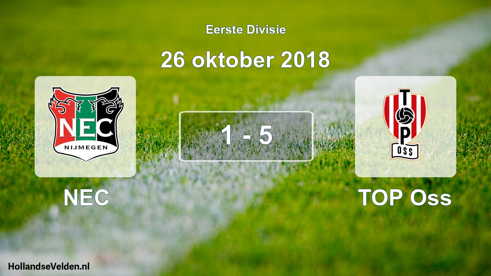 Total number of matches played: NEC - TOP Oss 1 - 5 (26 October 2018)