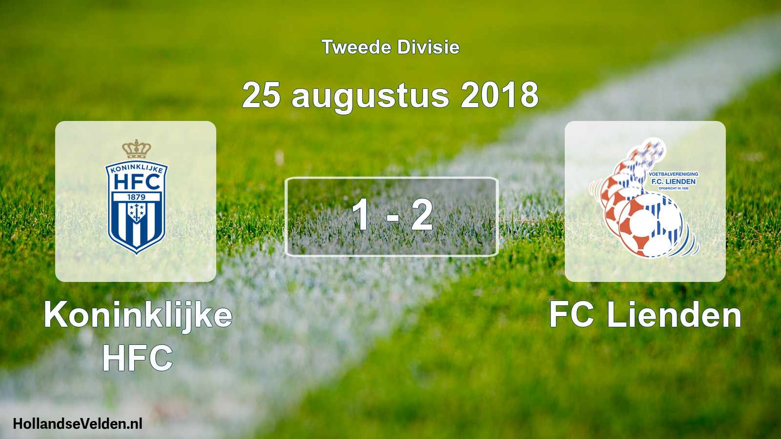 Total number of matches played: Koninklijke HFC - FC Lienden 1 - 2 (25 August 2018)
