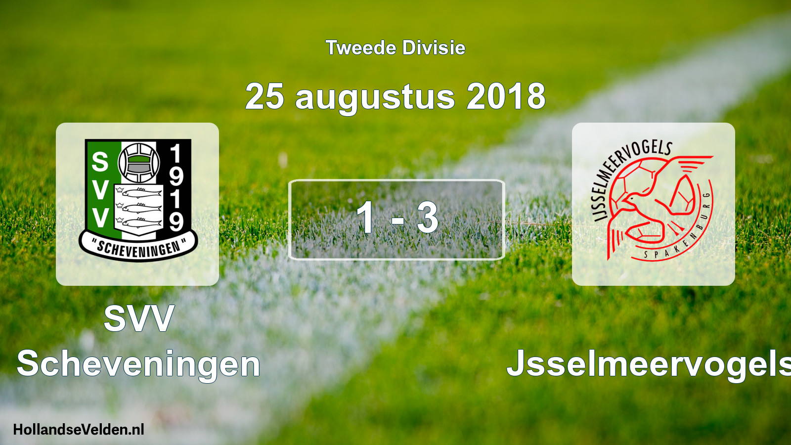 Total number of matches played: SVV Scheveningen - IJsselmeervogels 1 - 3 (25 August 2018)