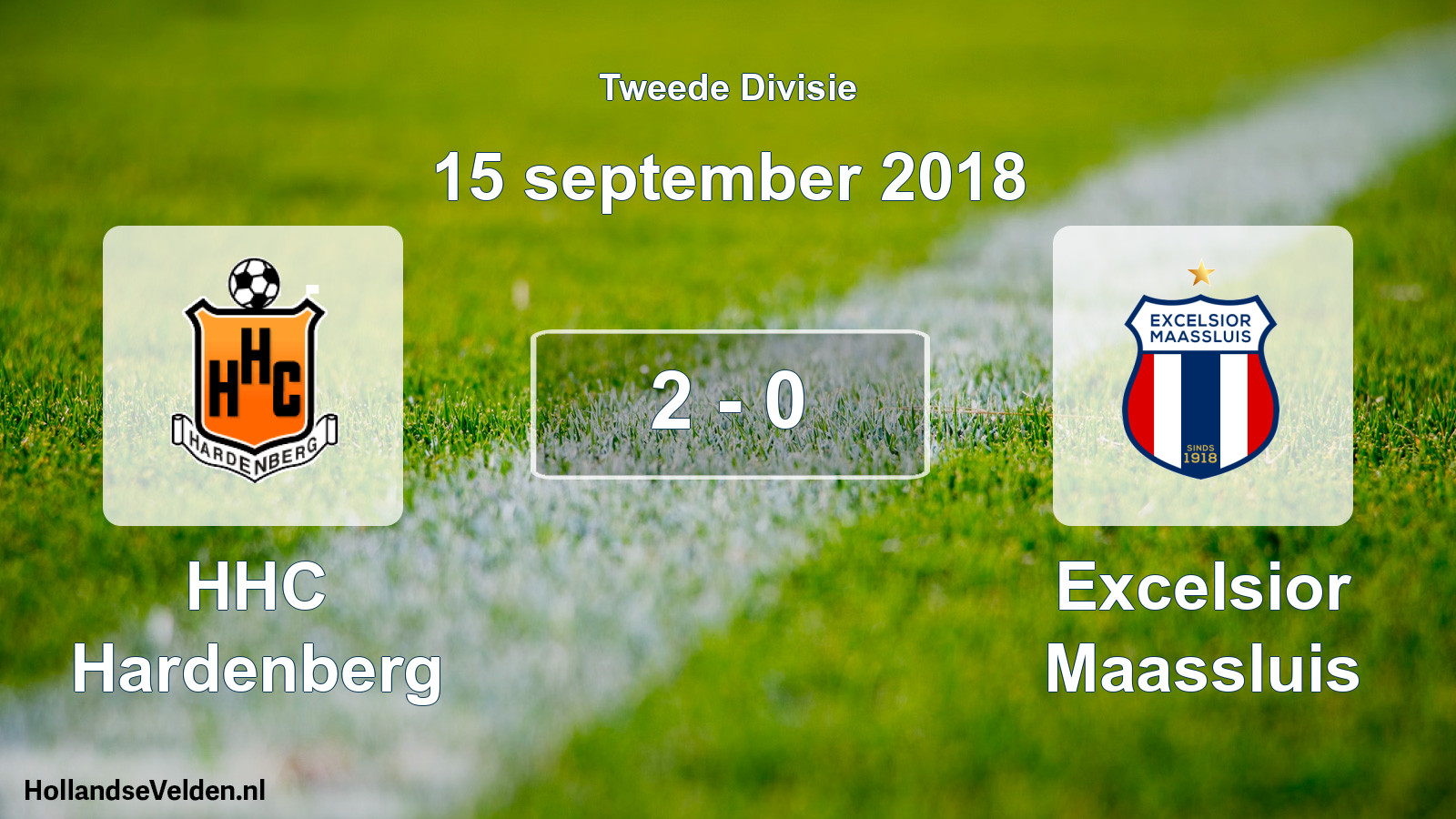 Total number of matches played: HHC Hardenberg - Excelsior Maassluis 2 - 0 (15 September 2018)