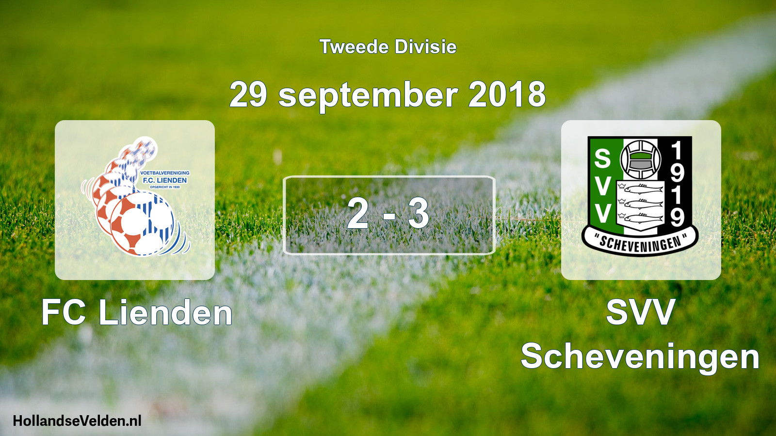 Total number of matches played: FC Lienden - SVV Scheveningen 2 - 3 (29 September 2018)