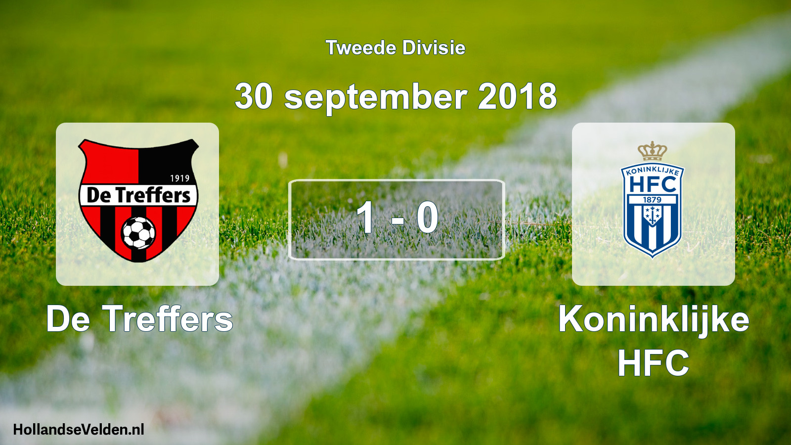 Total number of matches played: De Treffers - Koninklijke HFC 1 - 0 (30 September 2018)