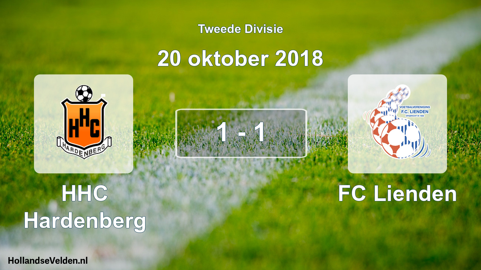 Total number of matches played: HHC Hardenberg - FC Lienden 1 - 1 (20 October 2018)