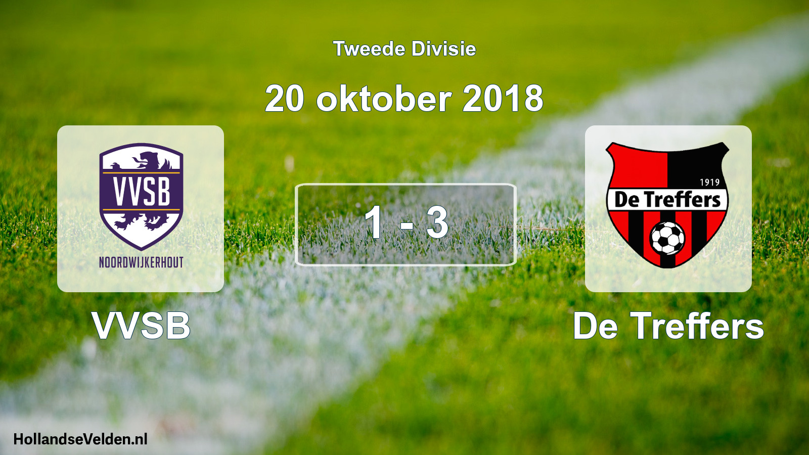 Total number of matches played: VVSB - De Treffers 1 - 3 (20 October 2018)