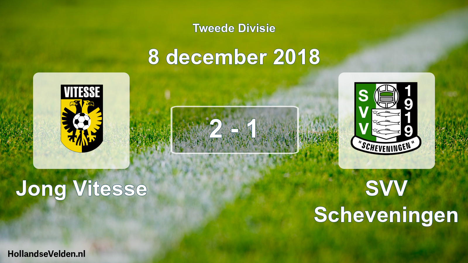 Total number of matches played: Jong Vitesse - SVV Scheveningen 2 - 1 (8 December 2018)