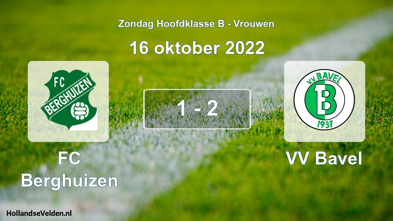 Gespeelde wedstrijd: FC Berghuizen - VV Bavel 1 - 2 (16 oktober 2022)