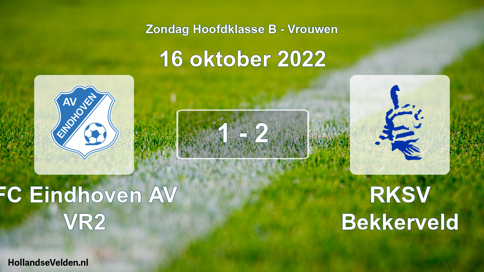 Gespeelde wedstrijd: FC Eindhoven AV VR2 - RKSV Bekkerveld 1 - 2 (16 oktober 2022)