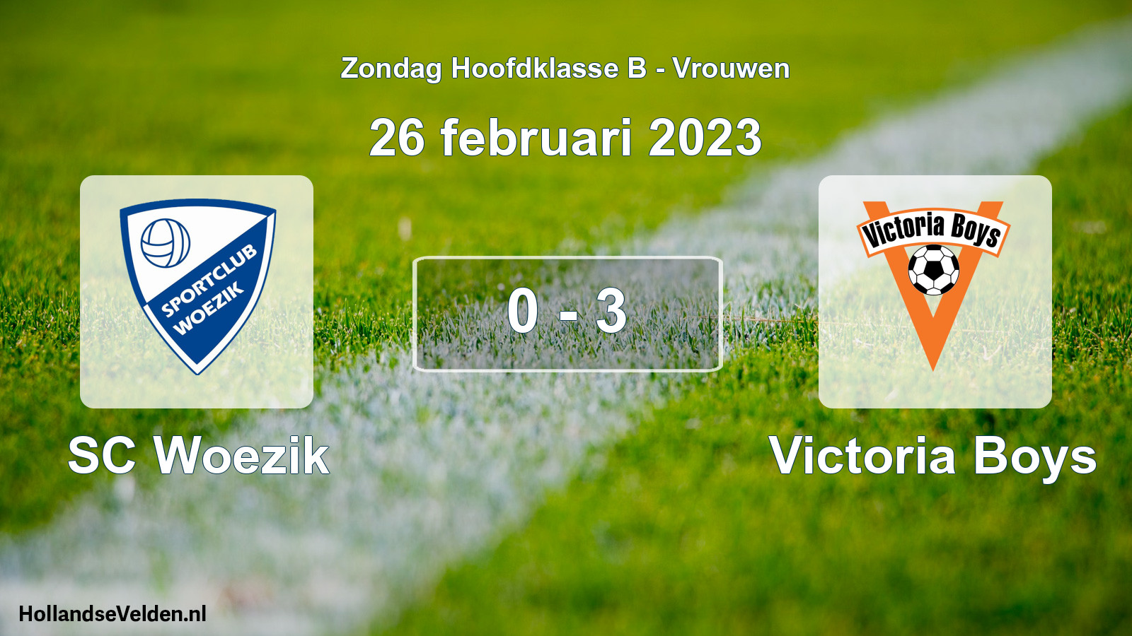 Total number of matches played: SC Woezik - Victoria Boys 0 - 3 (26 February 2023)