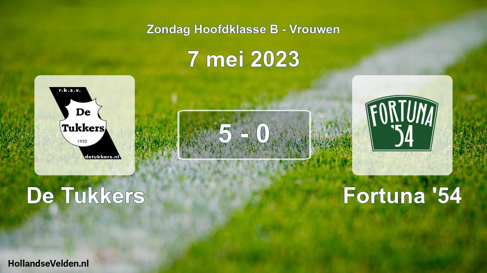 Gespeelde wedstrijd: De Tukkers - Fortuna '54 5 - 0 (7 mei 2023)