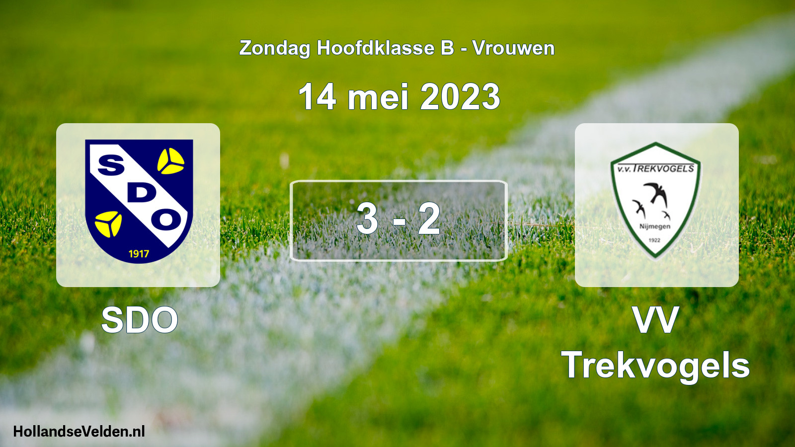 Gespeelde wedstrijd: SDO - VV Trekvogels 3 - 2 (14 mei 2023)