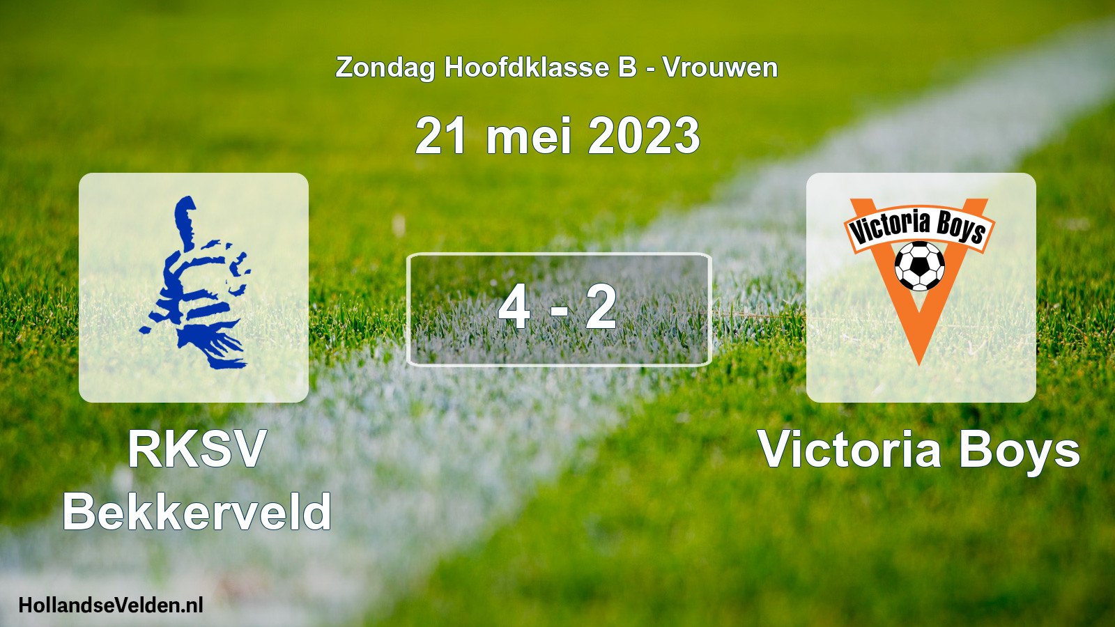 Total number of matches played: RKSV Bekkerveld - Victoria Boys 4 - 2 (21 May 2023)