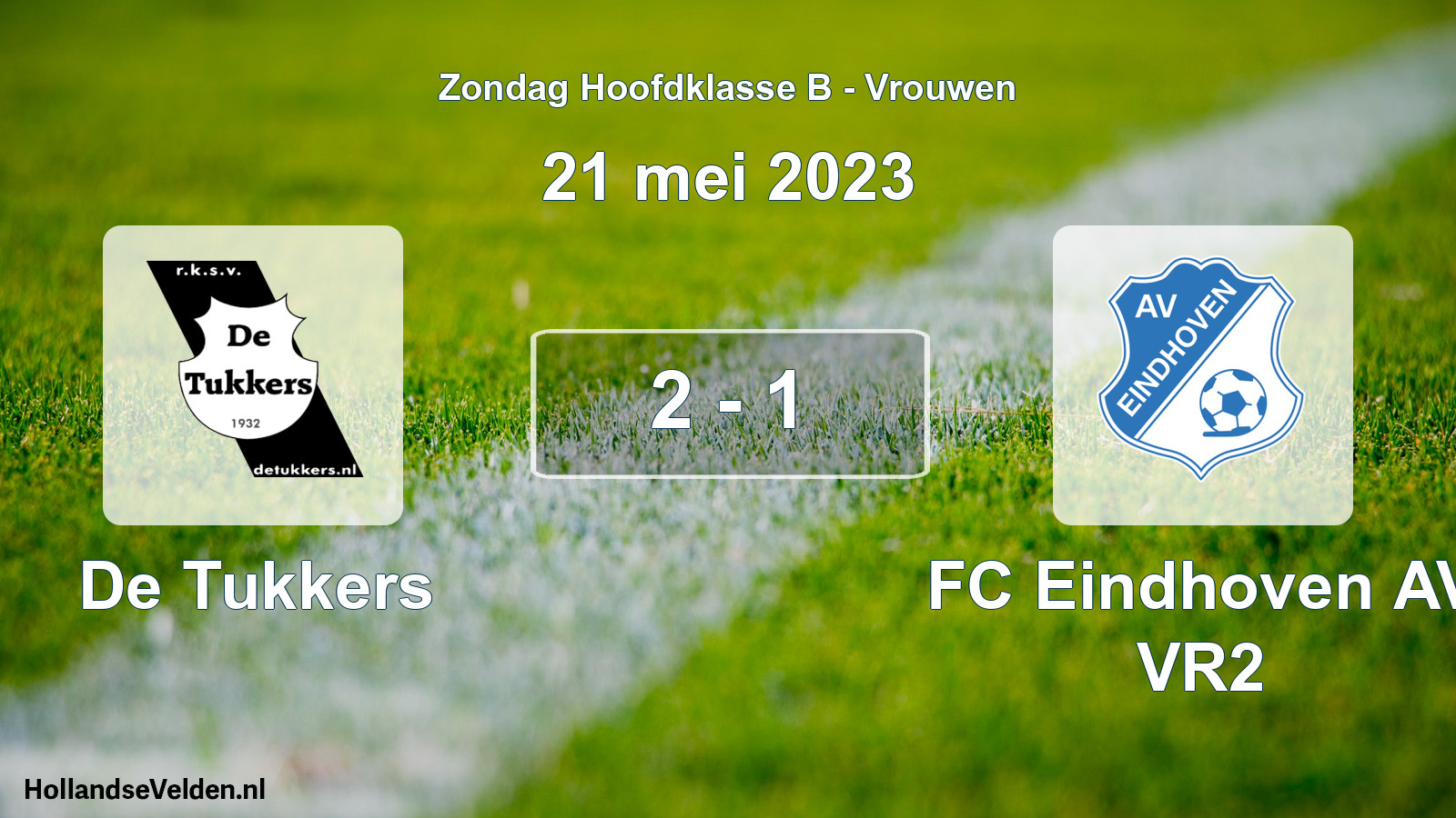 Gespeelde wedstrijd: De Tukkers - FC Eindhoven AV VR2 2 - 1 (21 mei 2023)