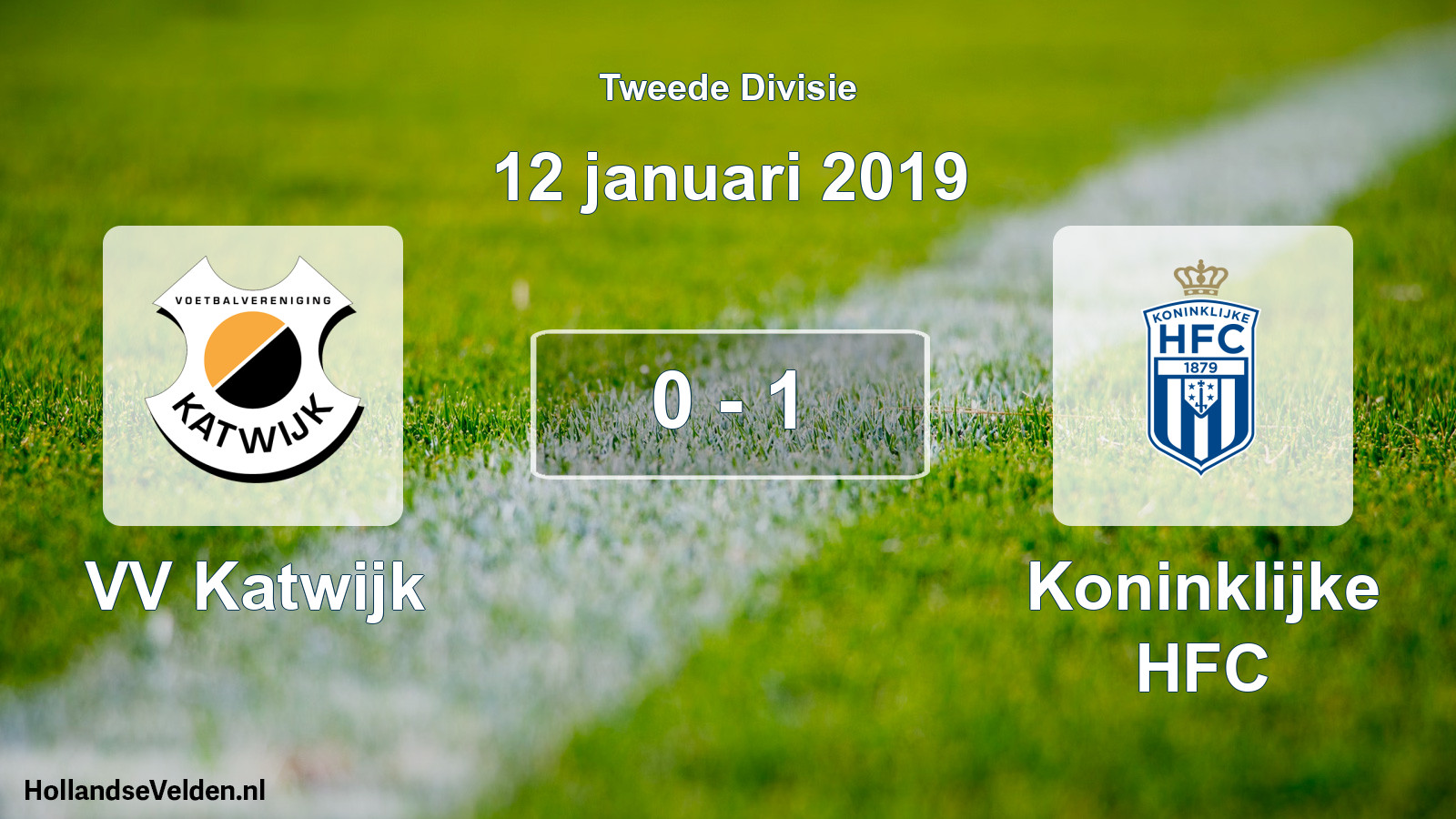 Total number of matches played: VV Katwijk - Koninklijke HFC 0 - 1 (12 January 2019)