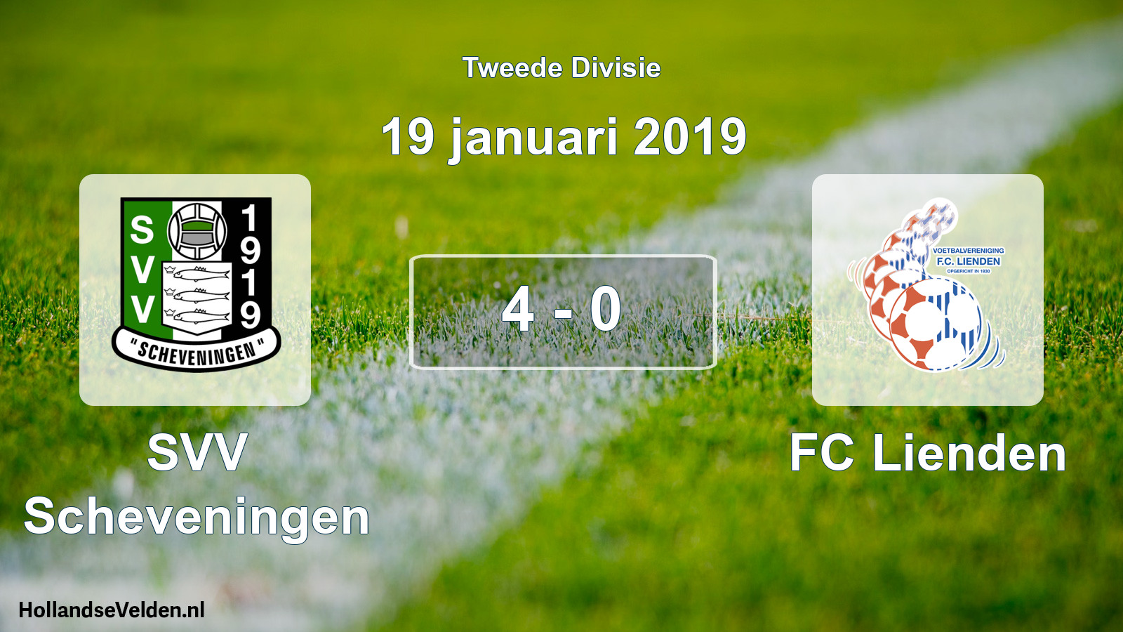 Total number of matches played: SVV Scheveningen - FC Lienden 4 - 0 (19 January 2019)