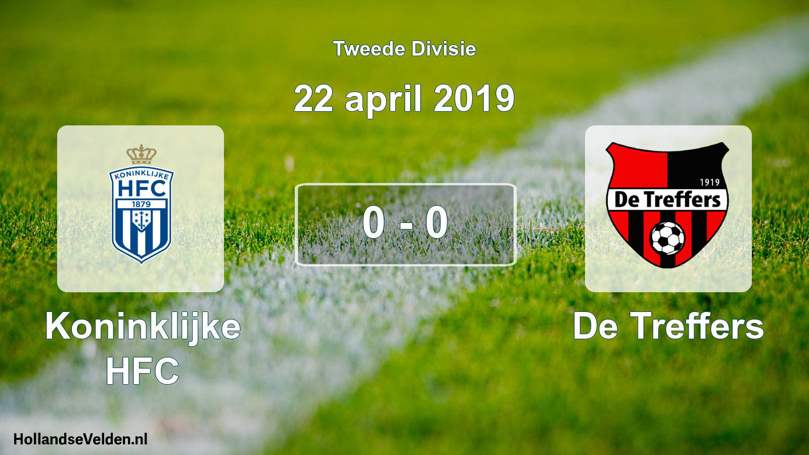 Total number of matches played: Koninklijke HFC - De Treffers 0 - 0 (22 April 2019)