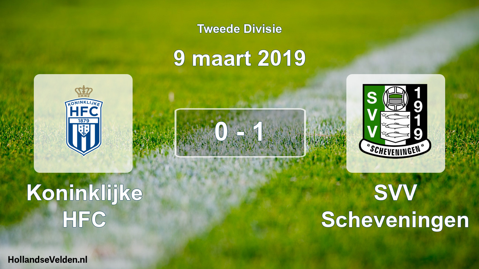 Total number of matches played: Koninklijke HFC - SVV Scheveningen 0 - 1 (9 March 2019)