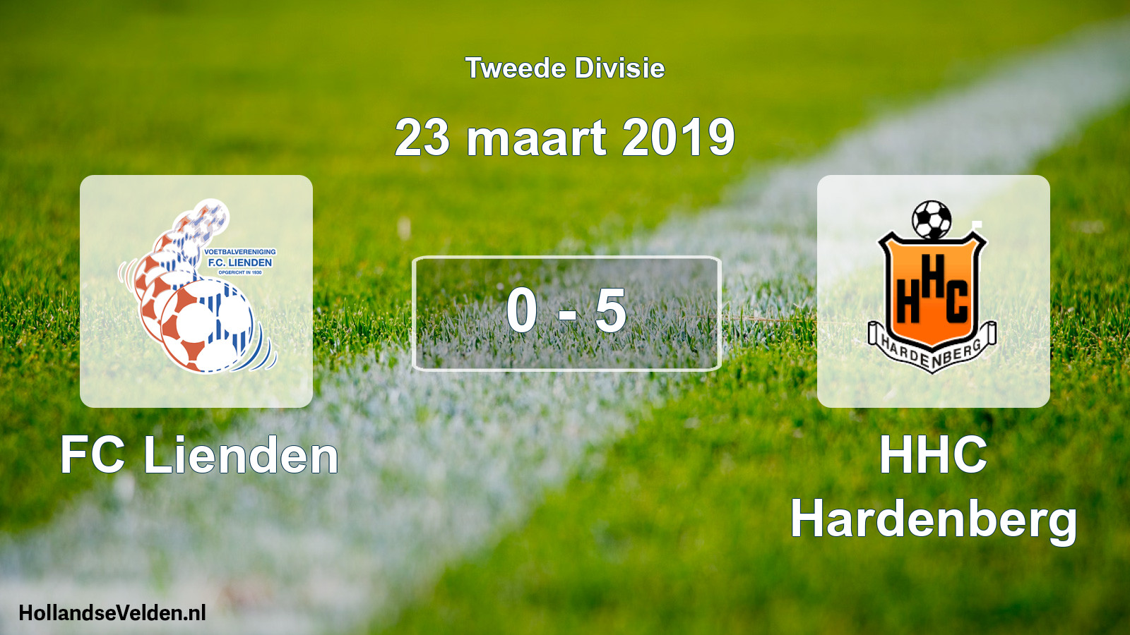 Total number of matches played: FC Lienden - HHC Hardenberg 0 - 5 (23 March 2019)