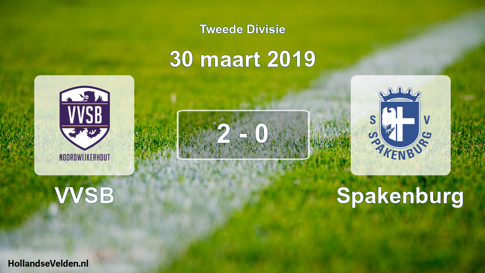Total number of matches played: VVSB - Spakenburg 2 - 0 (30 March 2019)