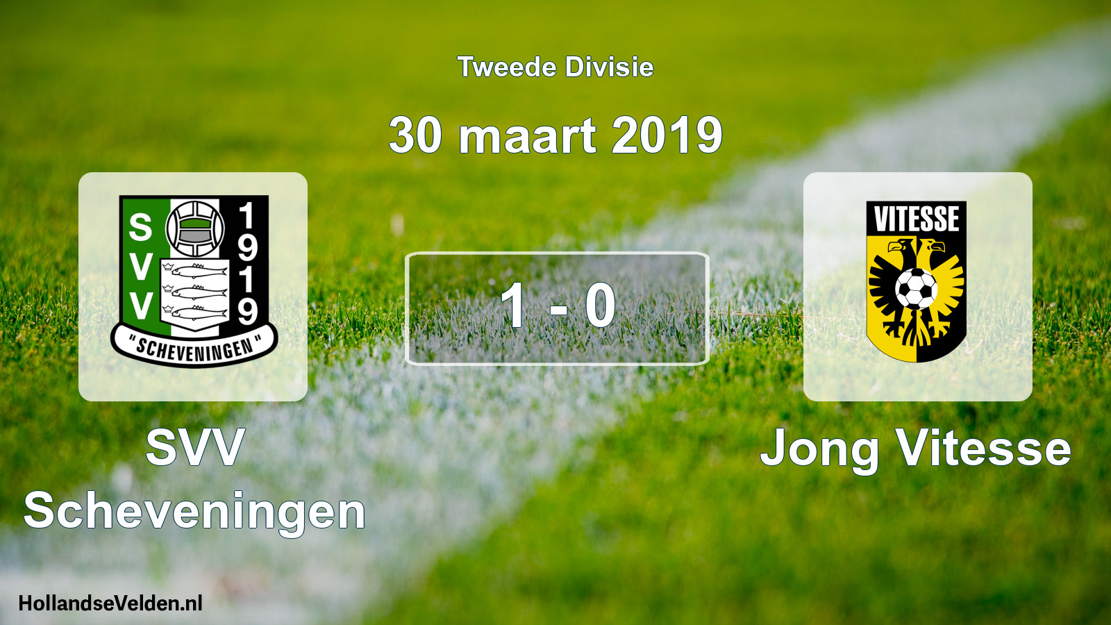 Total number of matches played: SVV Scheveningen - Jong Vitesse 1 - 0 (30 March 2019)