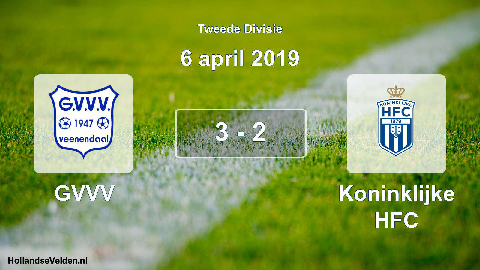 Total number of matches played: GVVV - Koninklijke HFC 3 - 2 (6 April 2019)