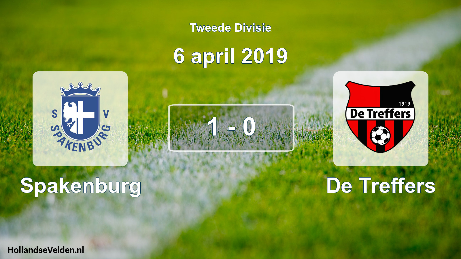 Total number of matches played: Spakenburg - De Treffers 1 - 0 (6 April 2019)