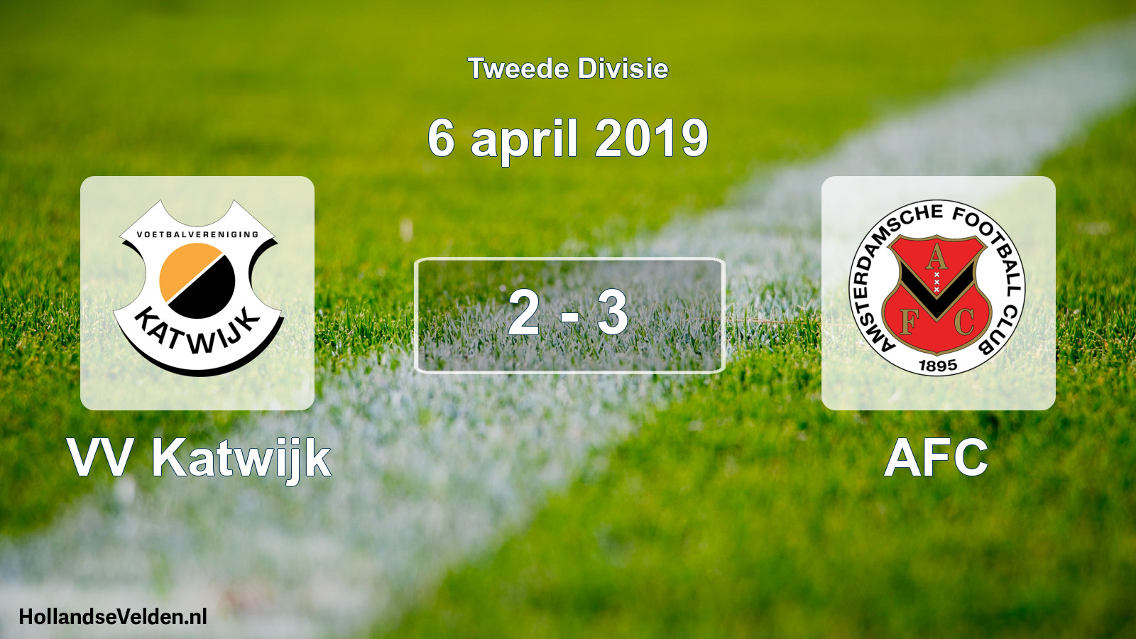 Total number of matches played: VV Katwijk - AFC 2 - 3 (6 April 2019)