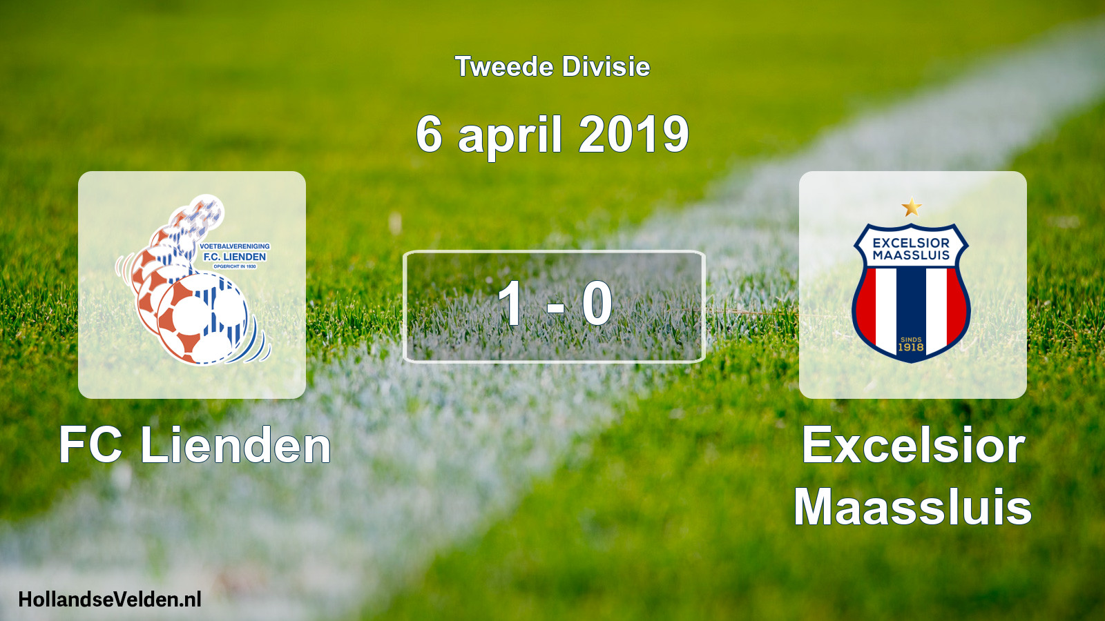 Total number of matches played: FC Lienden - Excelsior Maassluis 1 - 0 (6 April 2019)